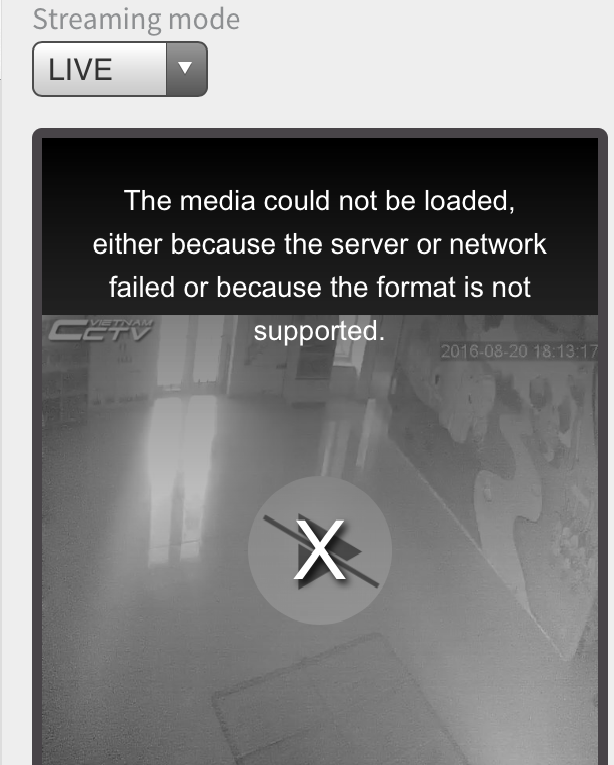 The media could. The Media could not be loaded. The Media could not be loaded, either because the Server or Network failed or because the format is not supported.. Media can. Format not supported.