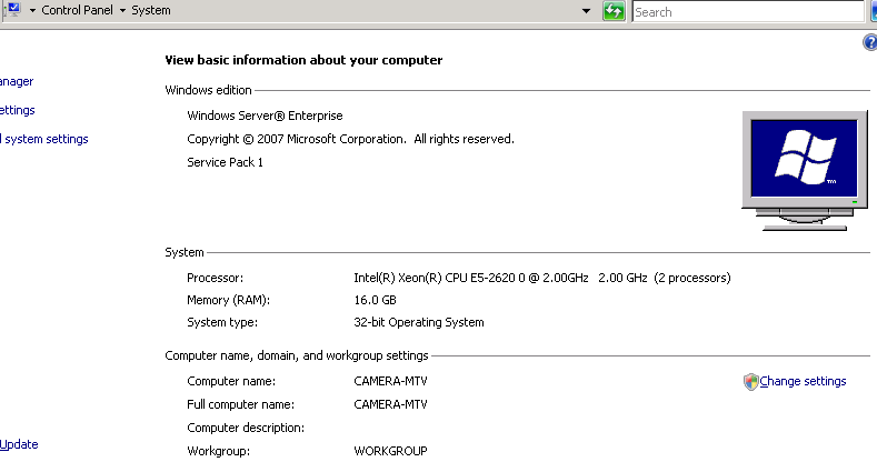 windows server hardware